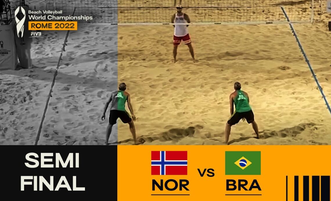 Mol, A./Sørum, C. 🇳🇴 vs. Andre/George 🇧🇷 - Semi-Final Highlights Rome 2022 #BeachWorldChamps