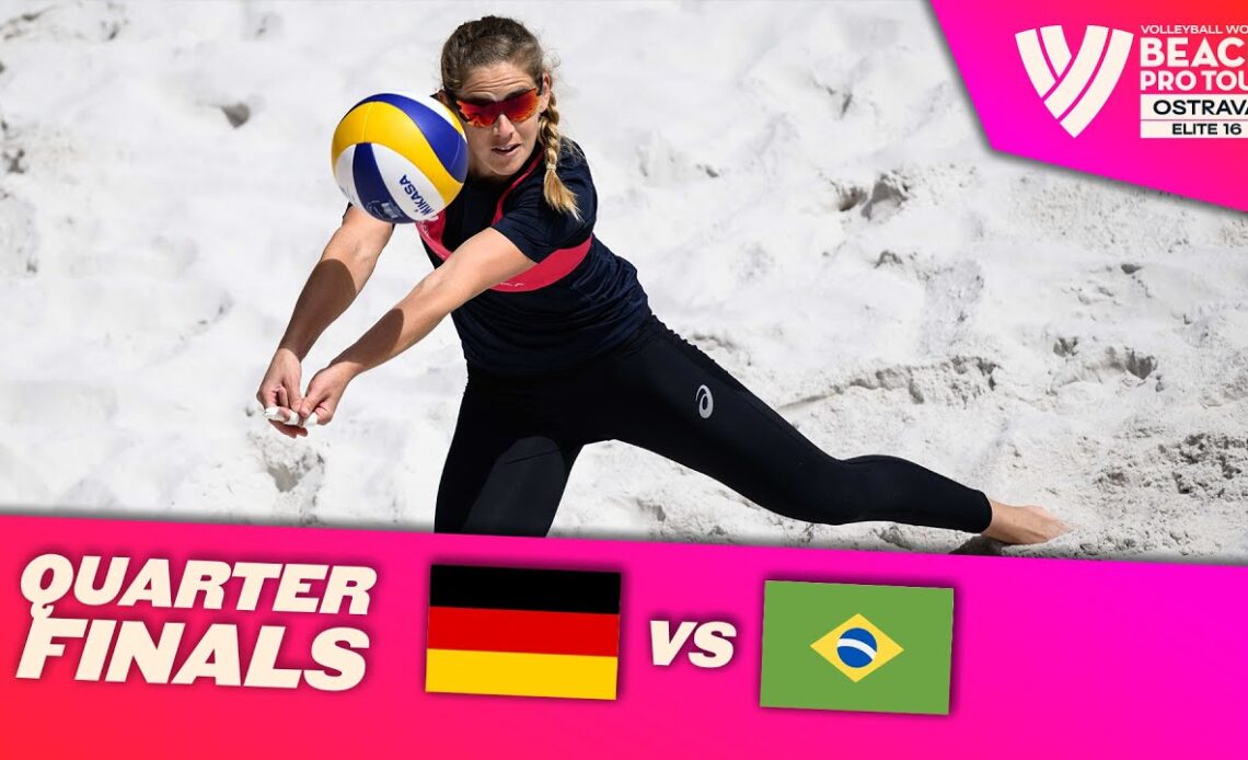 Müller/Tillmann vs. Barbara/Carol - Quarterfinal Highlights Ostrava 2022 #BeachProTour