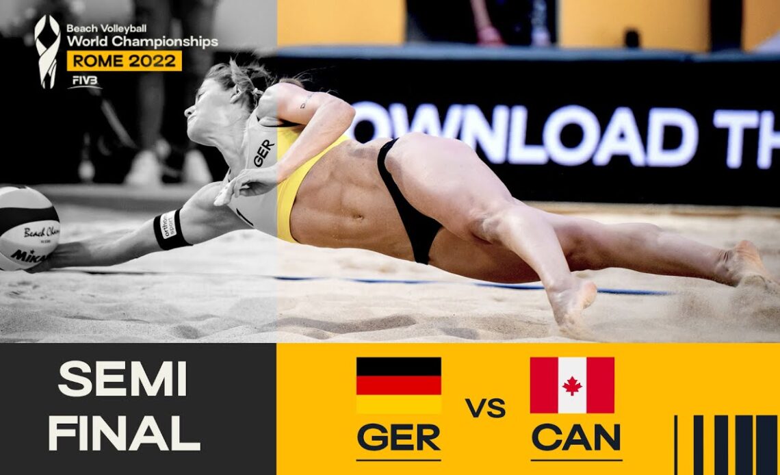 Muller/Tillmann 🇩🇪 vs. Bukovec/Brandie 🇨🇦 - Semi-Final Highlights Rome 2022 #BeachWorldChamps