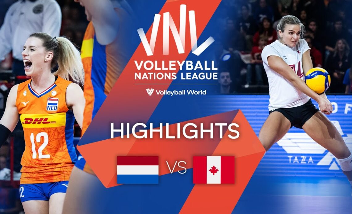 🇳🇱 NED vs. 🇨🇦 CAN - Highlights Week 3 | Women's VNL 2022