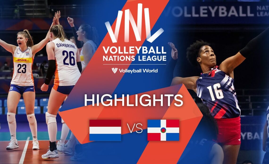 🇳🇱 NED vs. 🇩🇴 DOM - Highlights Week 2 | Women's VNL 2022
