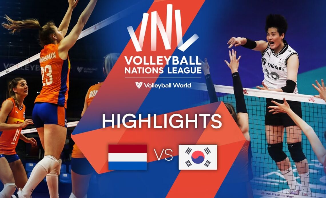 🇳🇱 NED vs. 🇰🇷 KOR - Highlights Week 2 | Women's VNL 2022