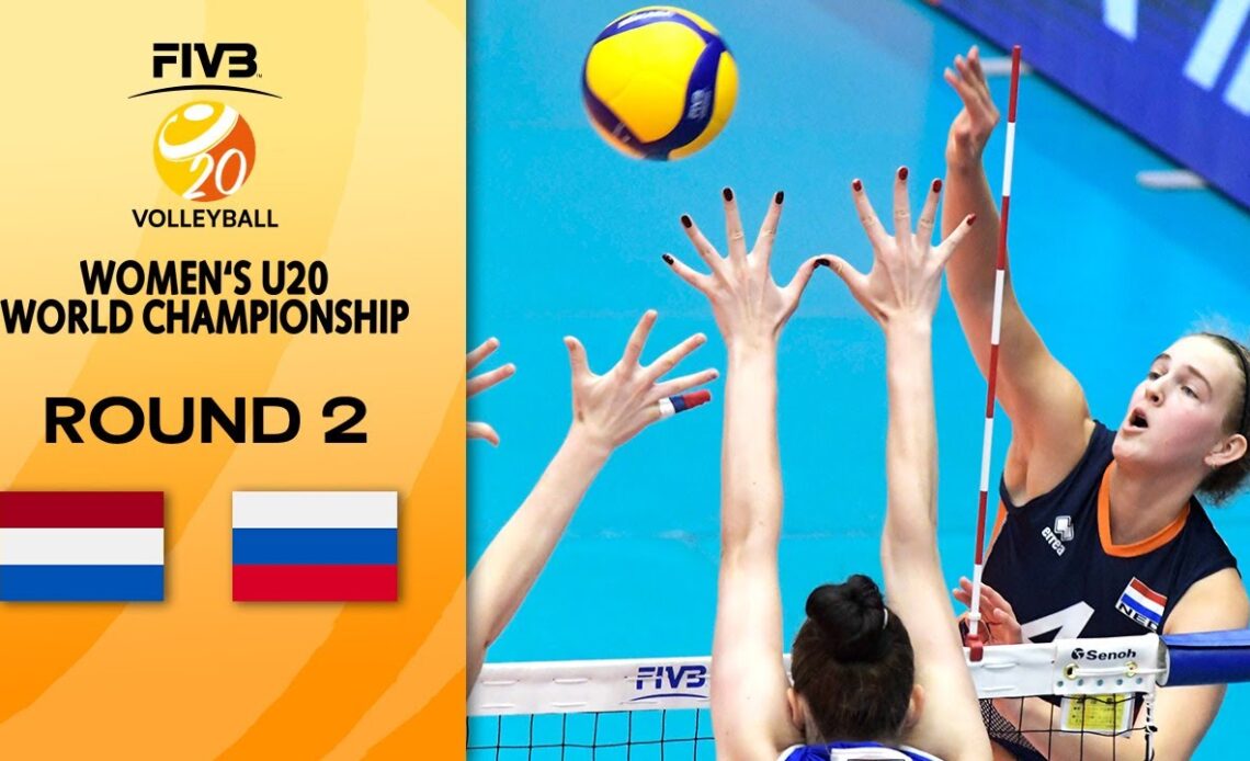 NED vs. RUS - Full Match | Round 2 | Women's U20 Volleyball World Champs 2021