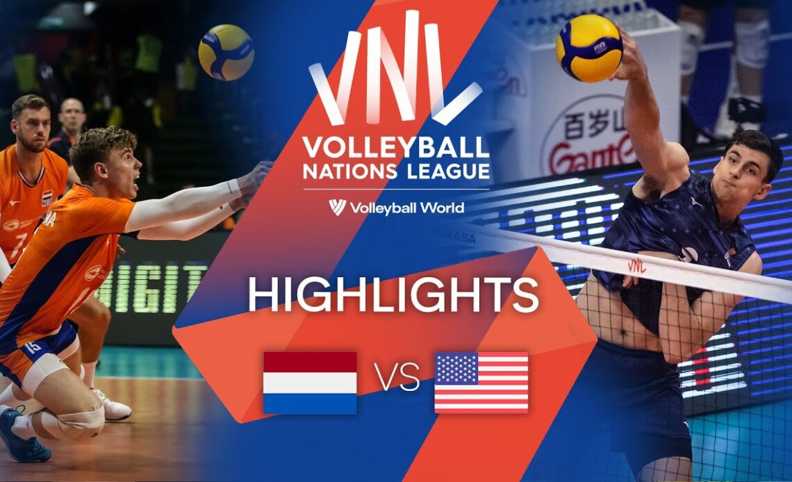 🇳🇱 NED vs. 🇺🇸 USA - Highlights Week 1 | Men's VNL 2022
