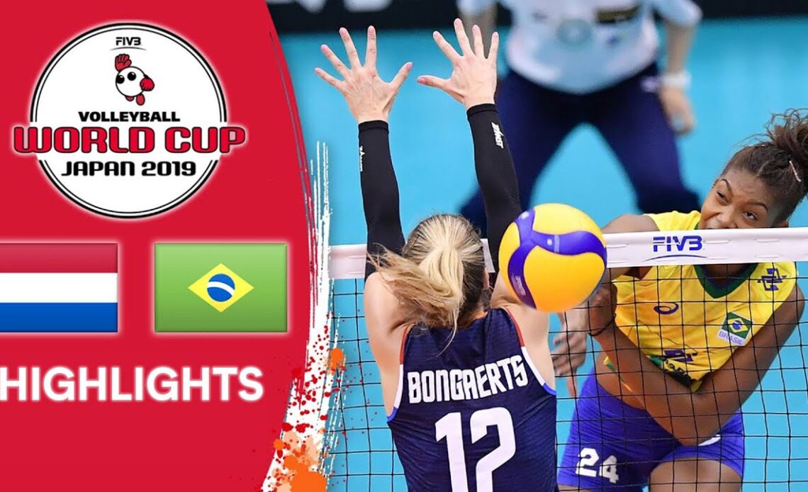 NETHERLANDS vs. BRAZIL - Highlights | Women's Volleyball World Cup 2019