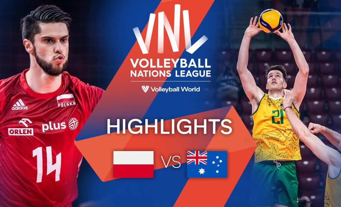 🇵🇱 POL vs. 🇦🇺 AUS - Highlights Week 2 | Men's VNL 2022