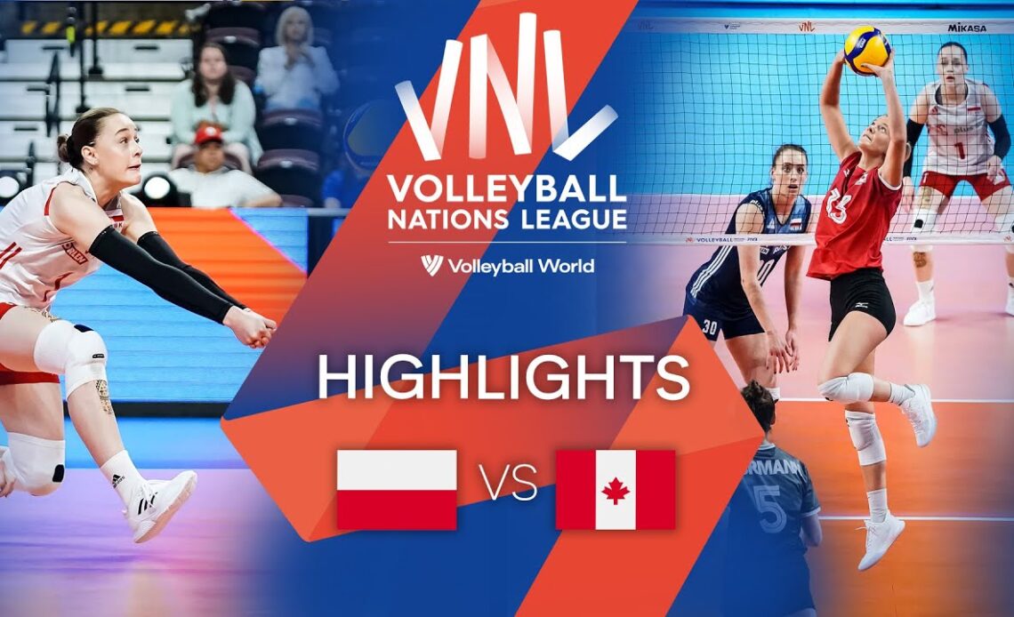 🇵🇱 POL vs. 🇨🇦 CAN - Highlights Week 1 | Women's VNL 2022