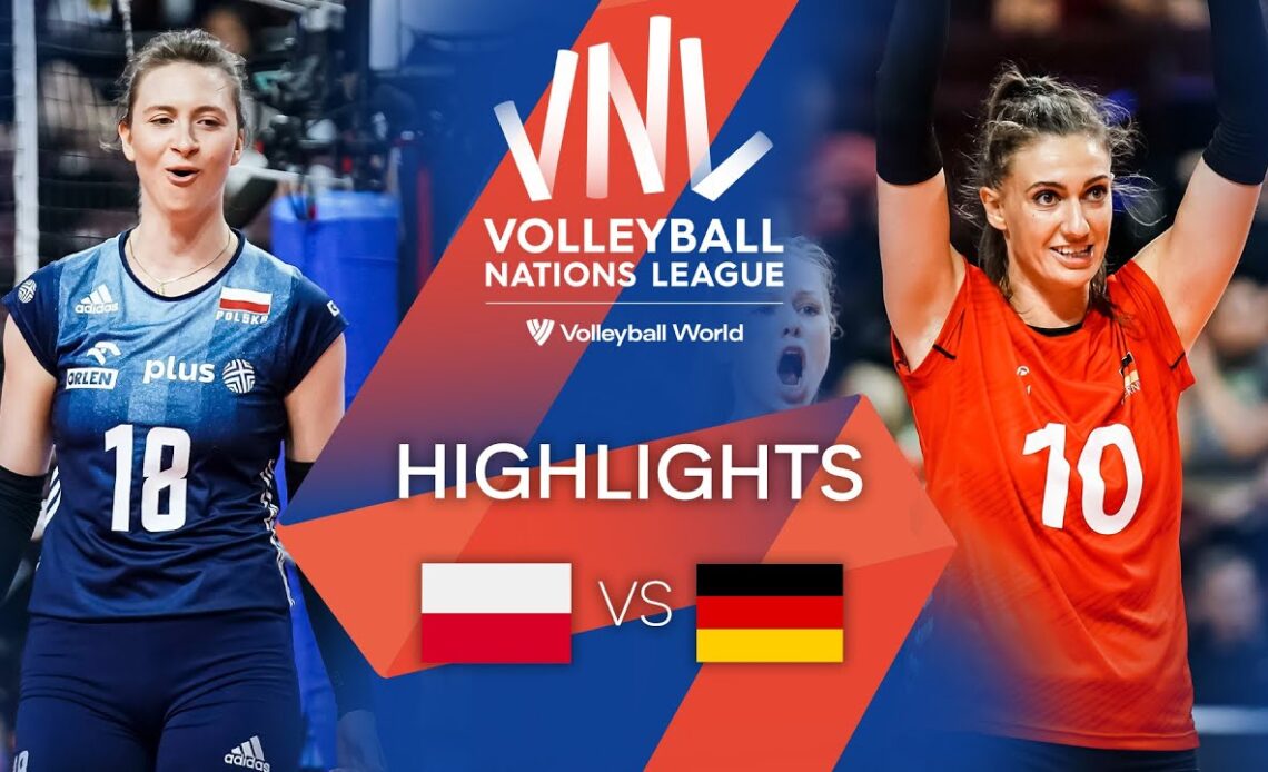 🇵🇱 POL vs. 🇩🇪 GER - Highlights Week 1 | Women's VNL 2022