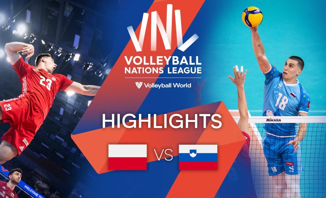 🇵🇱 POL vs. 🇸🇮 SLO - Highlights Week 3 | Men's VNL 2022