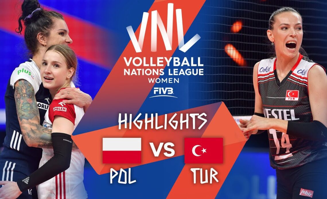 POL vs. TUR - Highlights Week 1 | Women's VNL 2021