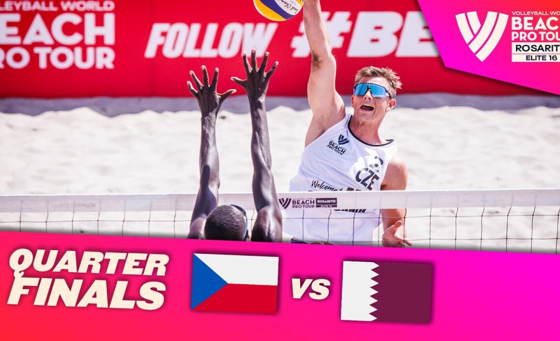 Perusic/Schweiner vs. Cherif/Ahmed - Quarterfinal Highlights of Rosarito 2022 #BeachProTour