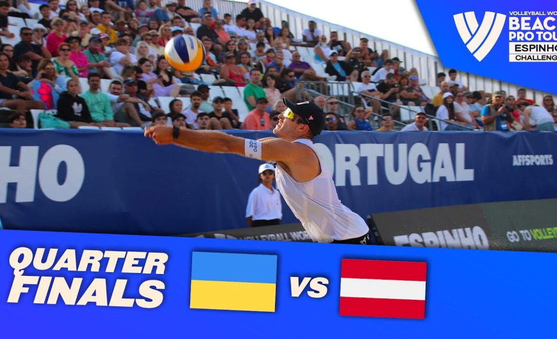 Popov/Reznik vs. Ermacora/Pristauz - Quarter Final Highlights Espinho 2022 #BeachProTour