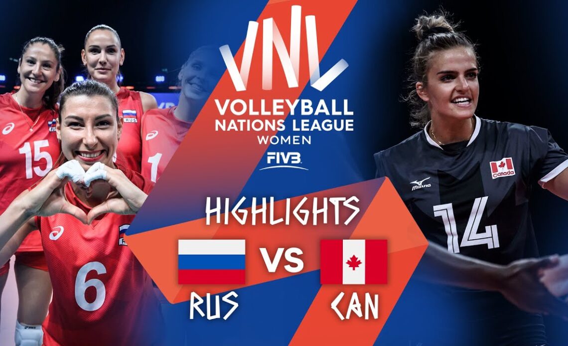 RUS vs. CAN - Highlights Week 4 | Women's VNL 2021