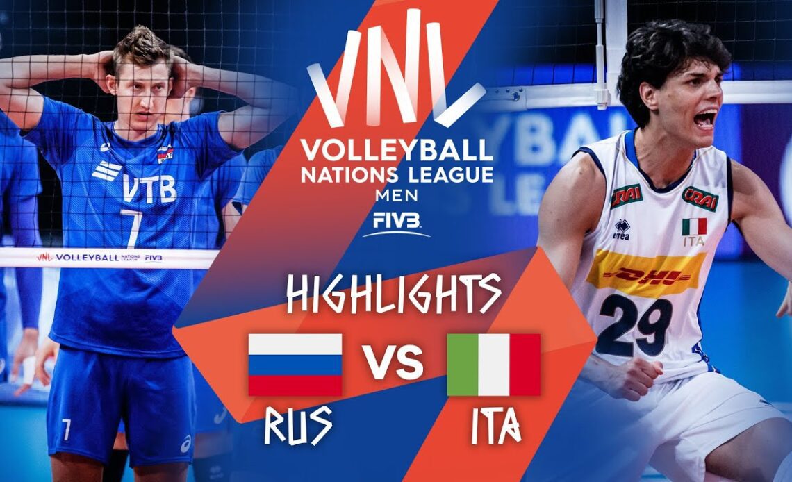RUS vs. ITA - Highlights Week 5 | Men's VNL 2021