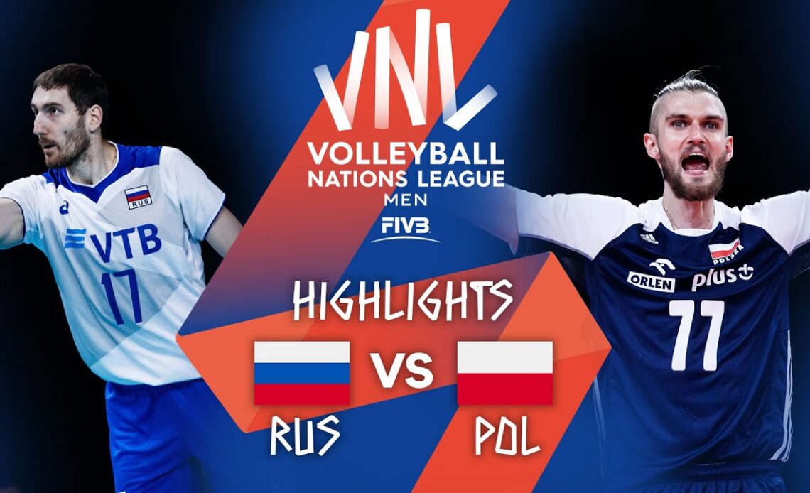 RUS vs. POL - Highlights Week 2 | Men's VNL 2021