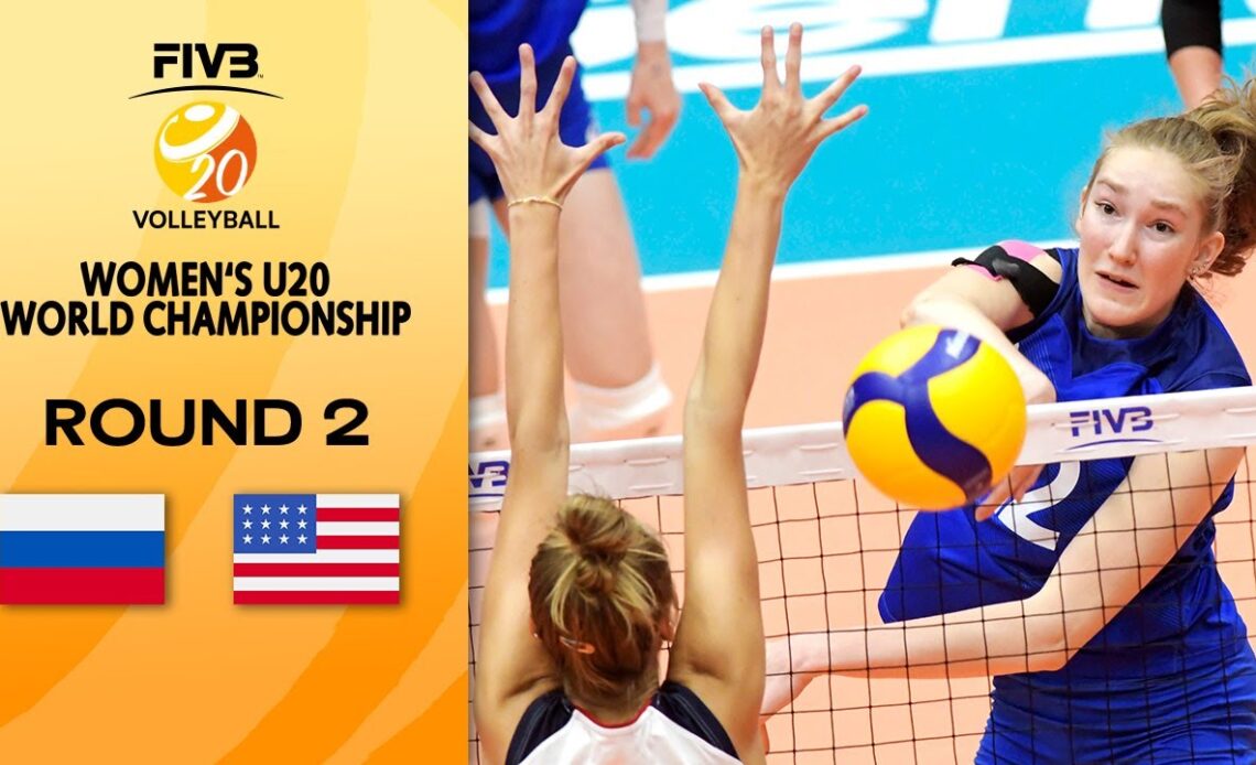 RUS vs. USA - Full Match | Round 2 | Women's U20 Volleyball World Champs 2021