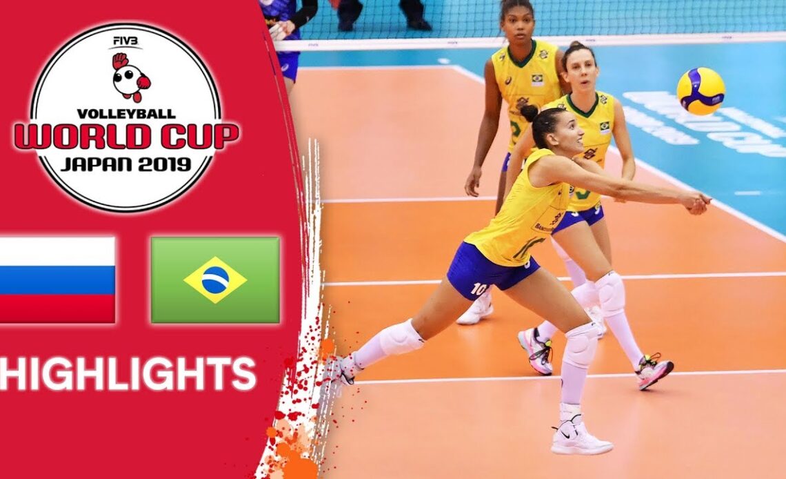 RUSSIA vs. BRAZIL - Highlights | Women's Volleyball World Cup 2019