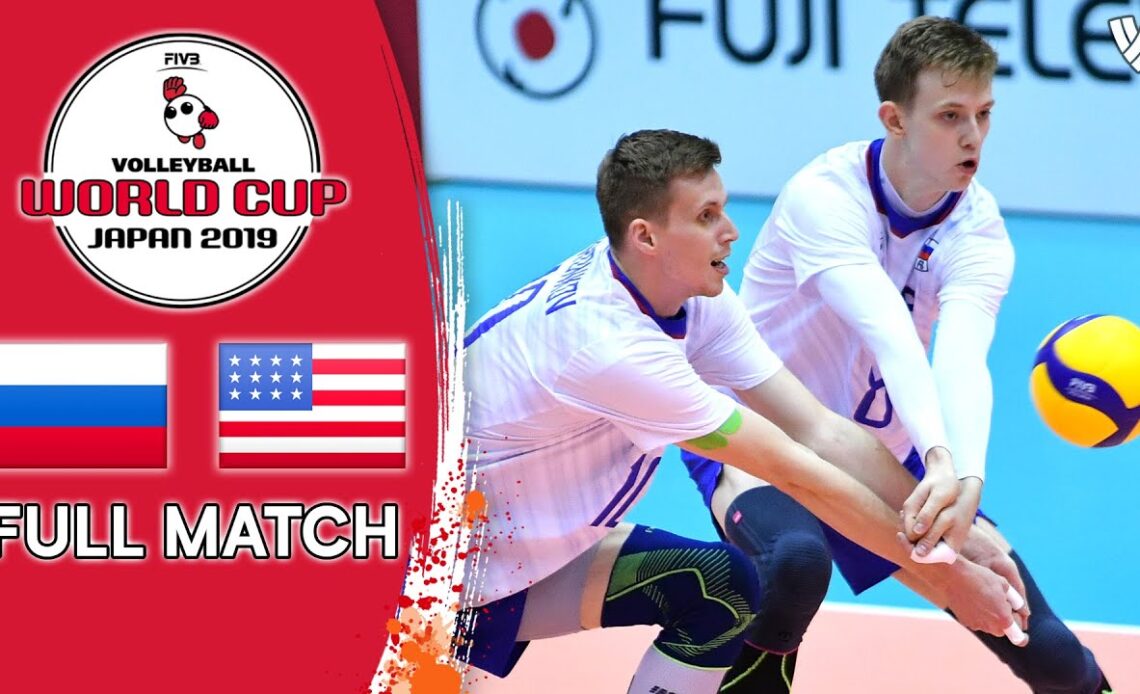 Russia 🆚 USA - Full Match | Men’s Volleyball World Cup 2019