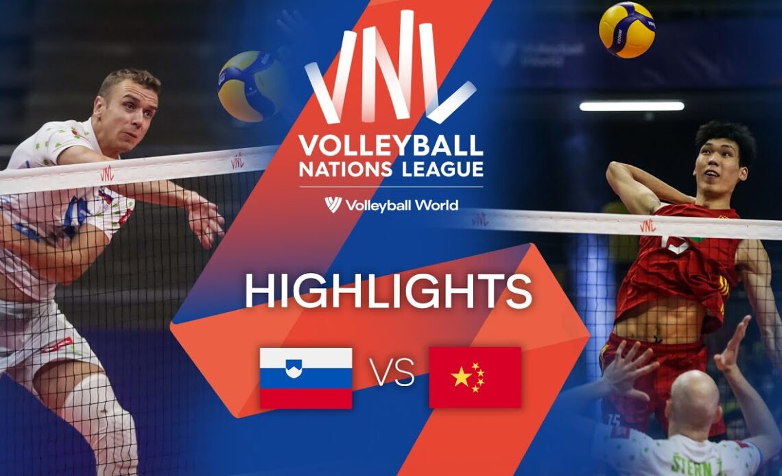 🇸🇮 SLO vs. 🇨🇳 CHN - Highlights Week 1 | Men's VNL 2022