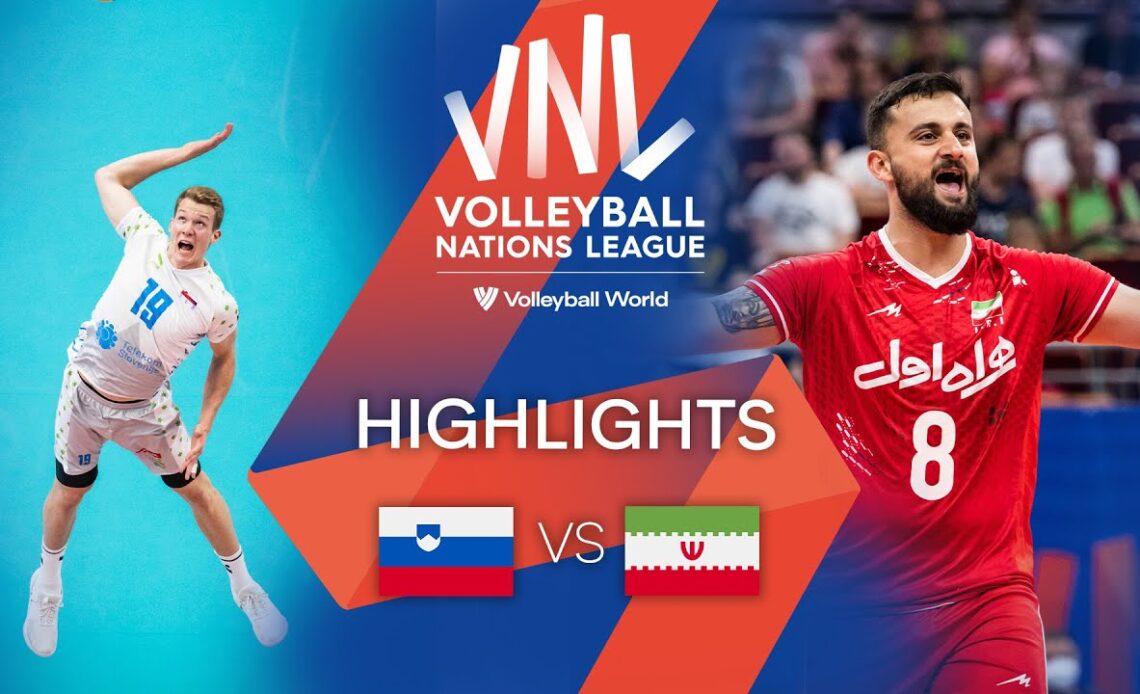 🇸🇮 SLO vs. 🇮🇷 IRI - Highlights Week 3 | Men's VNL 2022