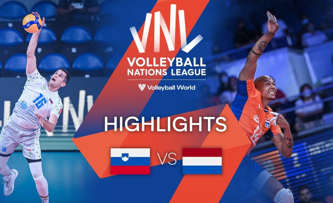 🇸🇮 SLO vs. 🇳🇱 NED - Highlights Week 2 | Men's VNL 2022