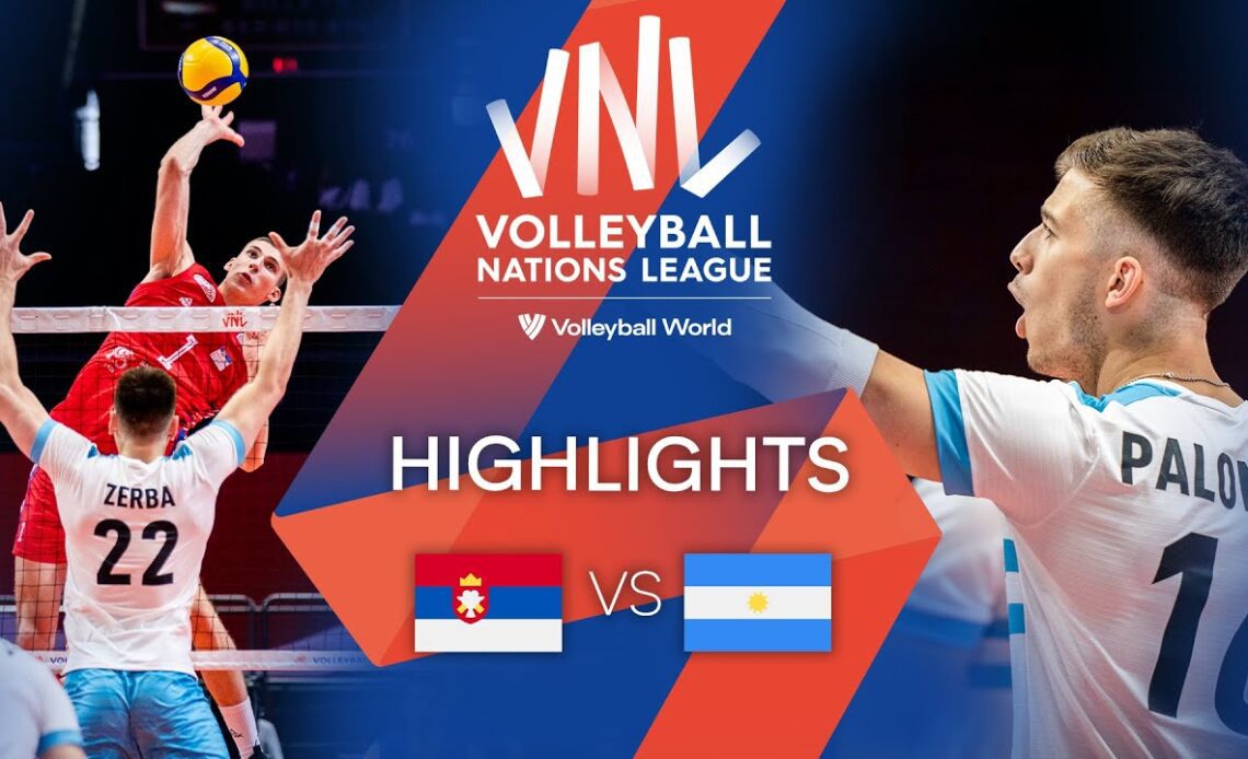 🇷🇸 SRB vs. 🇦🇷 ARG - Highlights Week 1 | Men's VNL 2022