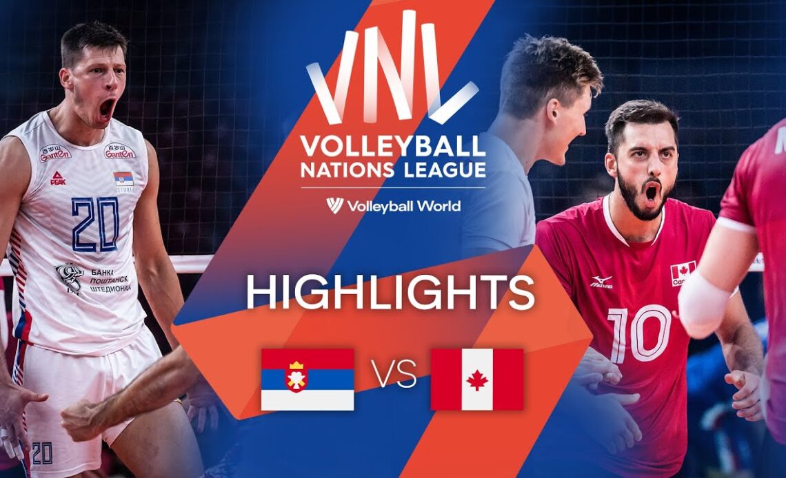 🇷🇸 SRB vs. 🇨🇦 CAN - Highlights Week 2 | Men's VNL 2022