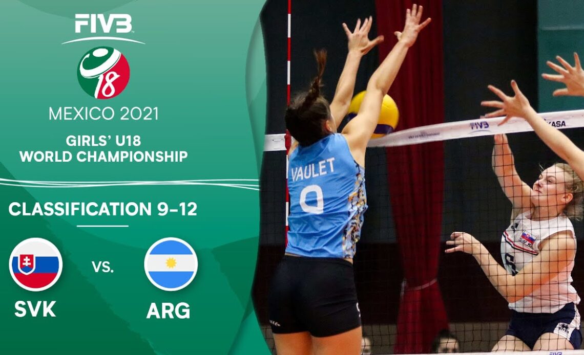 SVK vs. ARG - Class. 19-12 | Full Game | Girls U18 Volleyball World Champs 2021