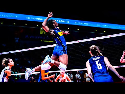 Sylvia Nwacalor | Her Spikes Is Amazing High | Monster Spikes in the Vertical Jump | VNL 2022 (HD)