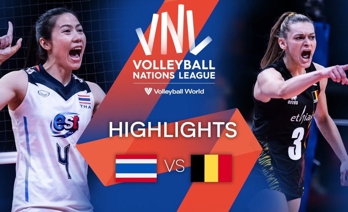 🇹🇭 THA vs. 🇧🇪 BEL - Highlights Week 1 | Women's VNL 2022