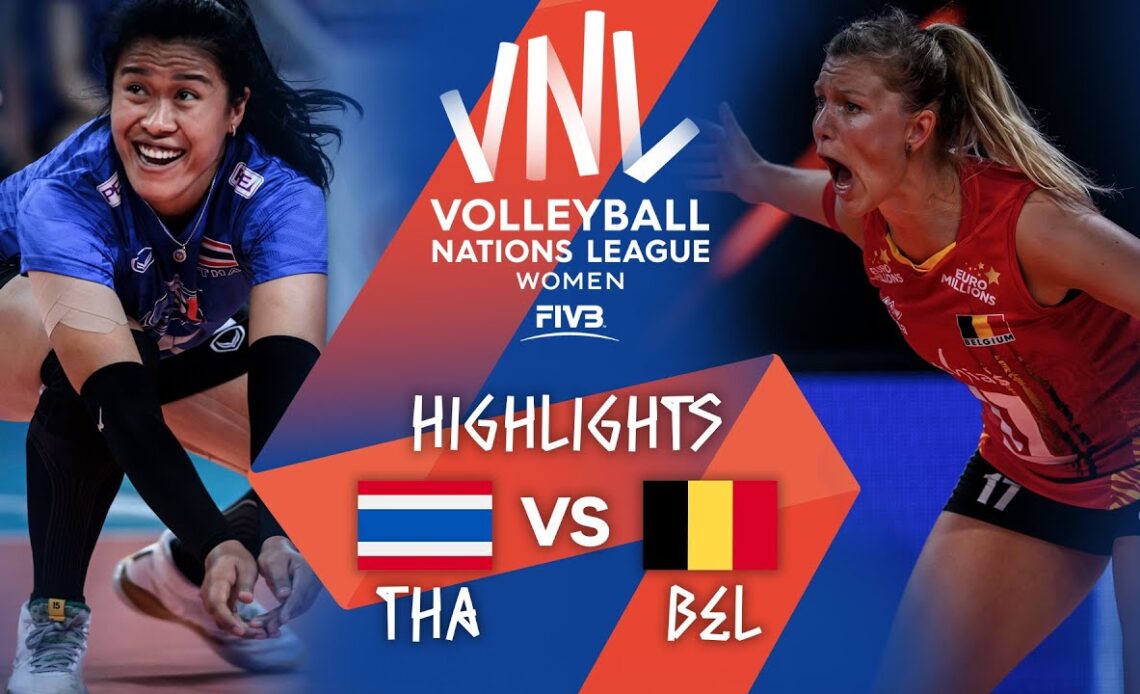 THA vs. BEL - Highlights Week 5 | Women's VNL 2021