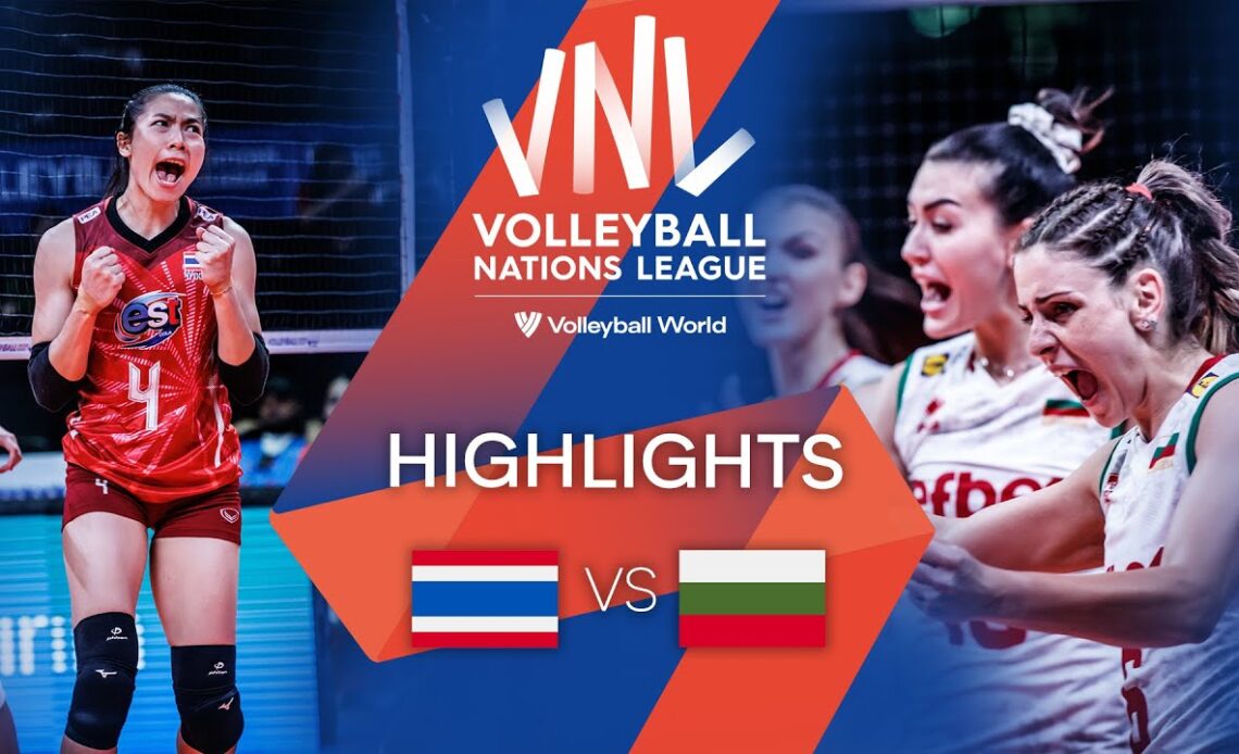 🇹🇭 THA vs. 🇧🇬 BUL - Highlights Week 1 | Women's VNL 2022