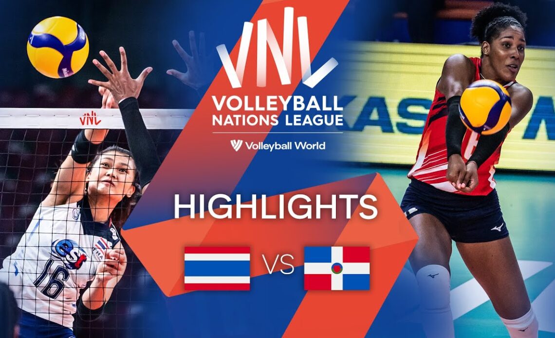 🇹🇭 THA vs. 🇩🇴 DOM - Highlights Week 3 | Women's VNL 2022