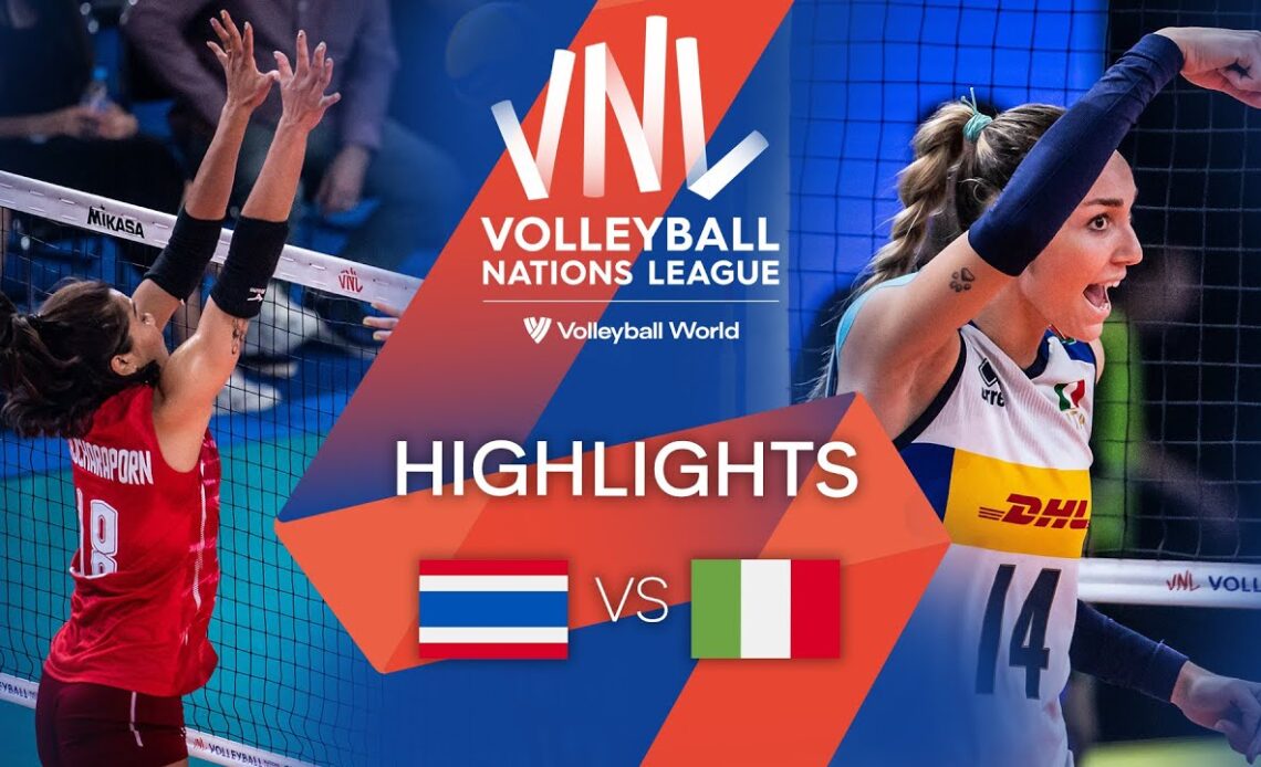 🇹🇭 THA vs. 🇮🇹 ITA - Highlights Week 3 | Women's VNL 2022