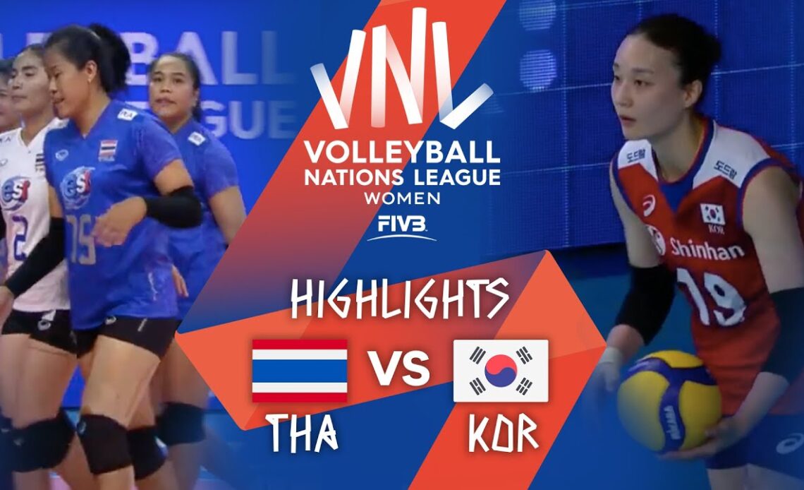 THA vs. KOR - Highlights Week 1 | Women's VNL 2021