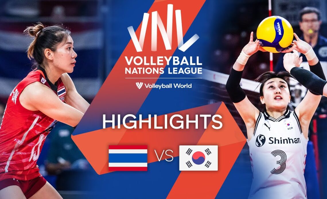 🇹🇭 THA vs. 🇰🇷 KOR - Highlights Week 3 | Women's VNL 2022