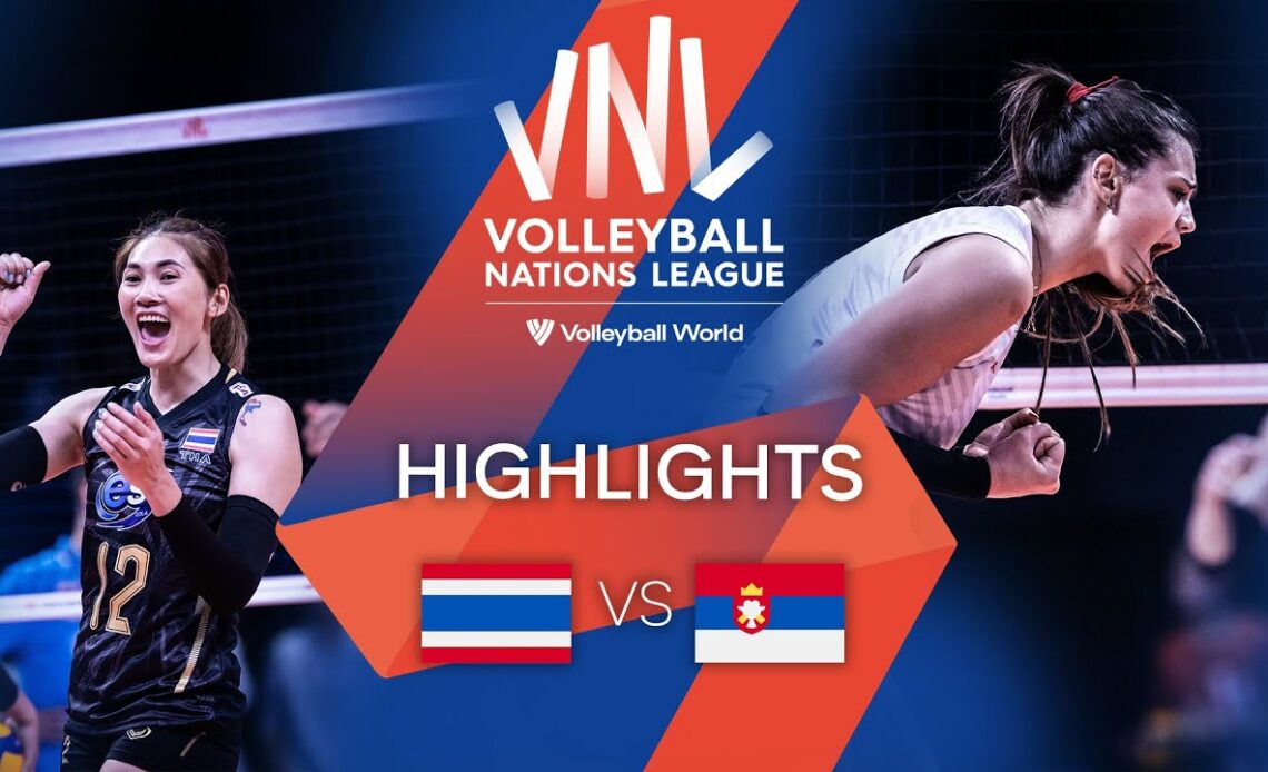 🇹🇭 THA vs. 🇷🇸 SRB - Highlights Week 1 | Women's VNL 2022