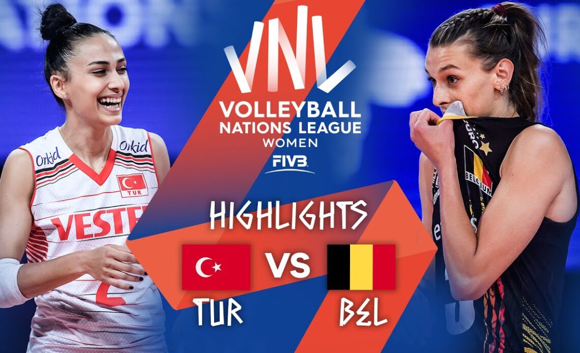 TUR vs. BEL - Highlights Week 4 | Women's VNL 2021