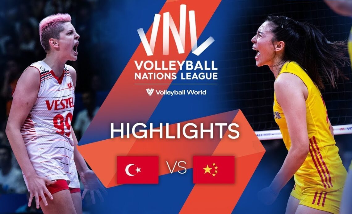 🇹🇷 TÜR vs. 🇨🇳 CHN - Highlights Week 1 | Women's VNL 2022