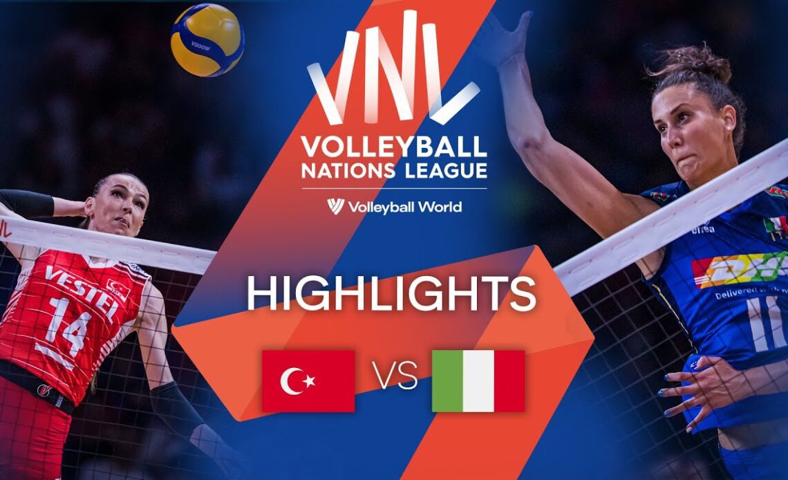 🇹🇷 TÜR vs. 🇮🇹 ITA - Highlights Semi Finals | Women's VNL 2022