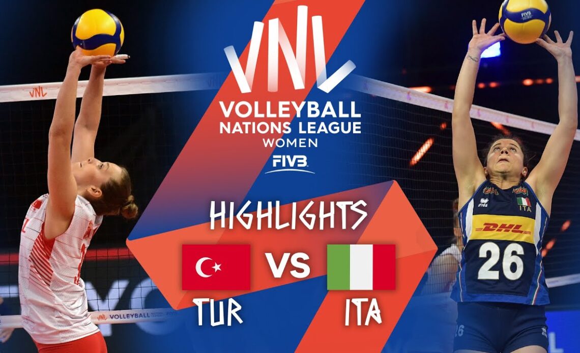 TUR vs. ITA - Highlights Week 1 | Women's VNL 2021