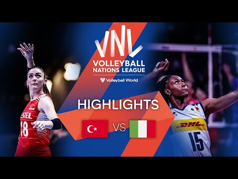 🇹🇷 TÜR vs. 🇮🇹 ITA - Highlights Week 1 | Women's VNL 2022