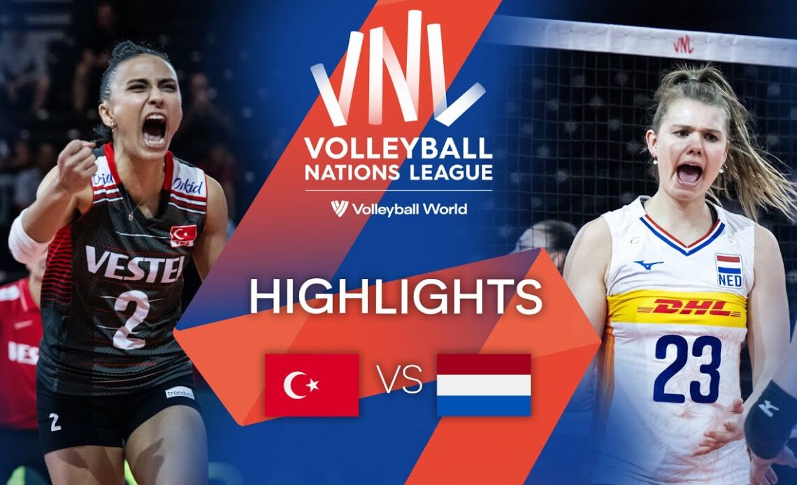 🇹🇷 TÜR vs. 🇳🇱 NED - Highlights Week 3 | Women's VNL 2022