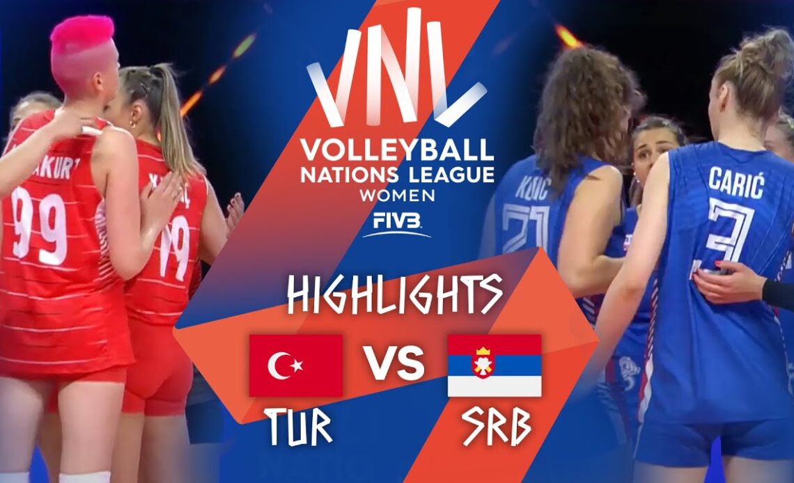 TUR vs. SRB - Highlights Week 1 | Women's VNL 2021
