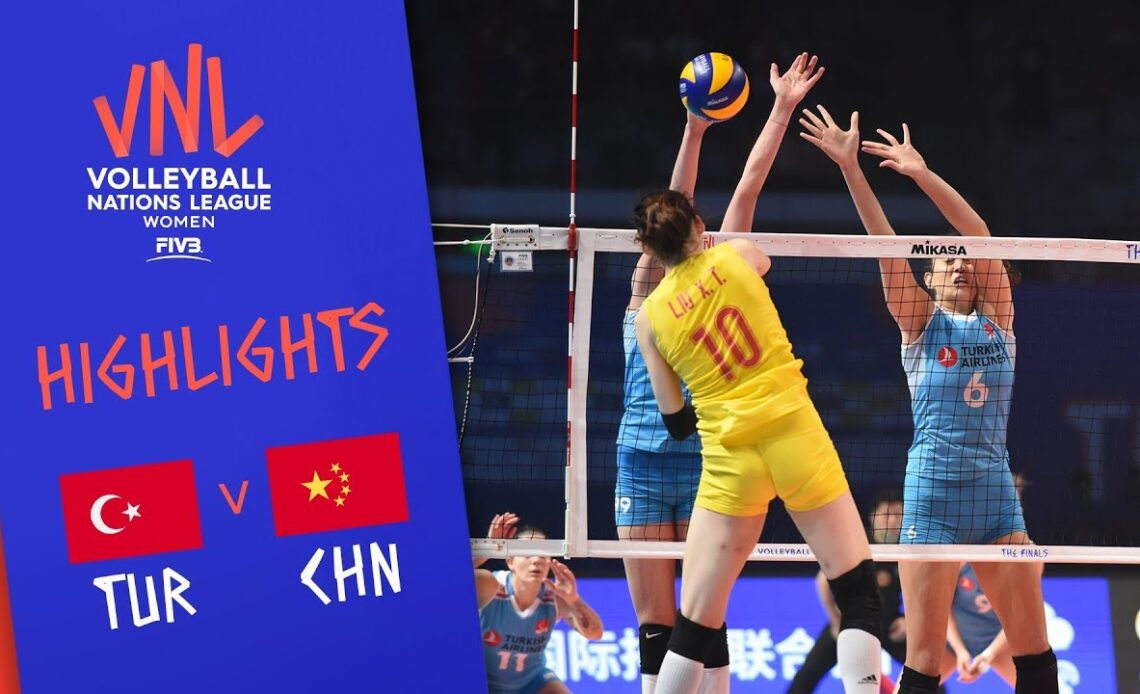 TURKEY vs. CHINA - Highlights Women | 3rd Place | FIVB Volleyball Nations League 2019