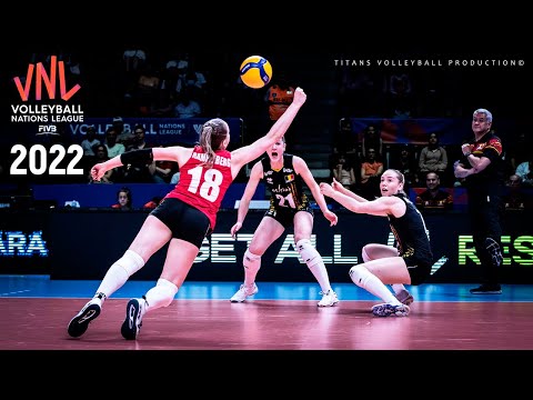 Thailand vs Belgium Highlights VNL 2022 - Unbelievable Volleyball Digs Saves