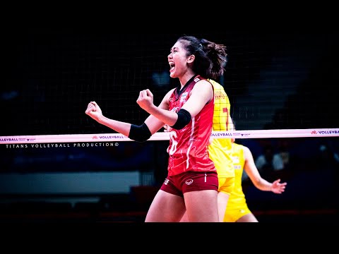 Thailand vs China - Unbelievable Volleyball Rally VNL 2022