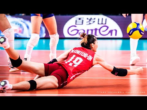 Thailand vs Italy - Unbelievable Volleyball Rally (Best Volleyball Digs) | VNL 2022