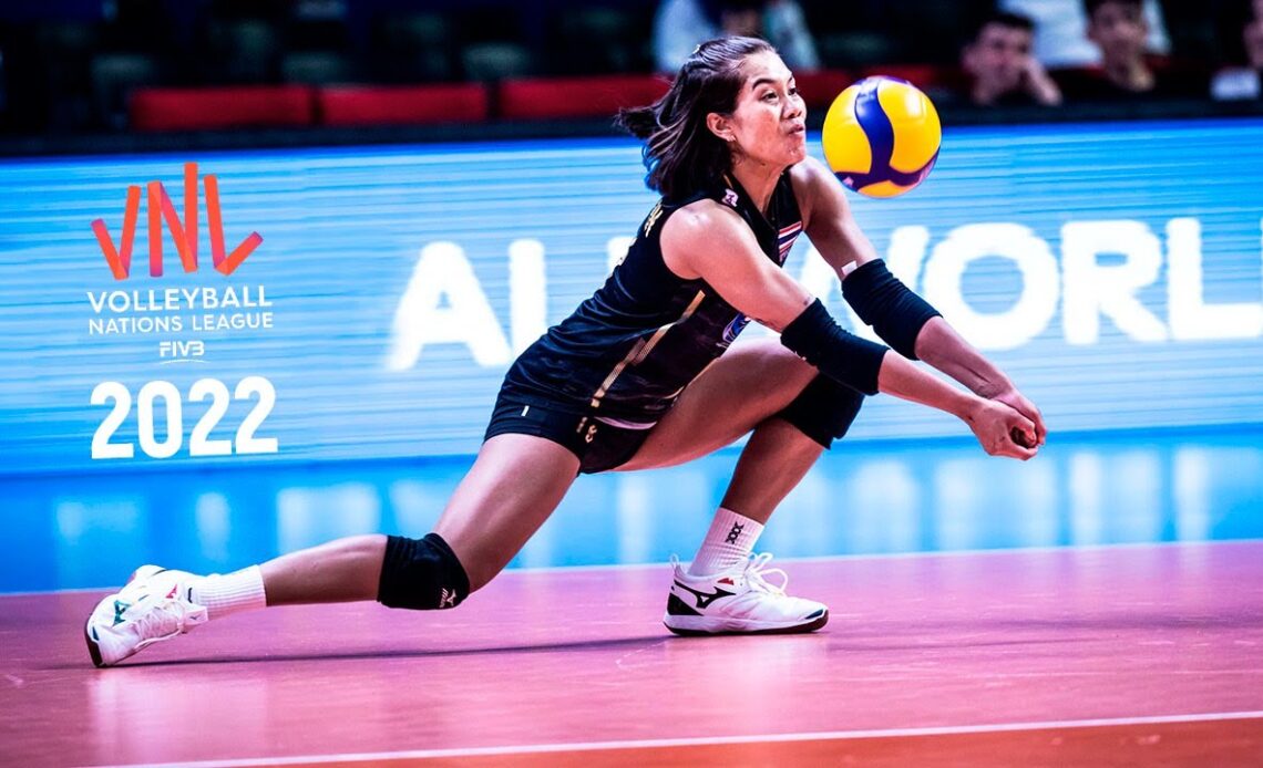Thailand vs Serbia Highlights VNL 2022 - Unbelievable Volleyball Digs Saves