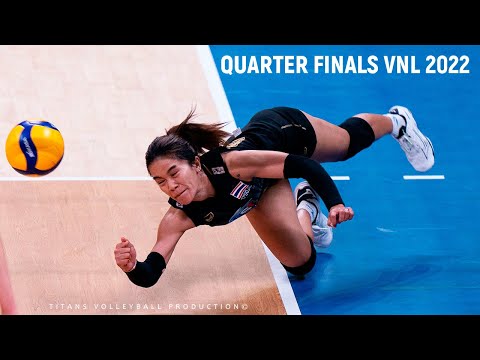 Turkey vs Thailand - QUARTER FINALS (Best Volleyball Rallys) VNL 2022